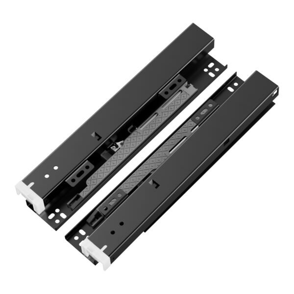 COREAX black bottom-supported undermount drawer slides